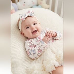 Hello Kitty and Friends Baby Girls Tutu Bodysuit and Matching Headband,